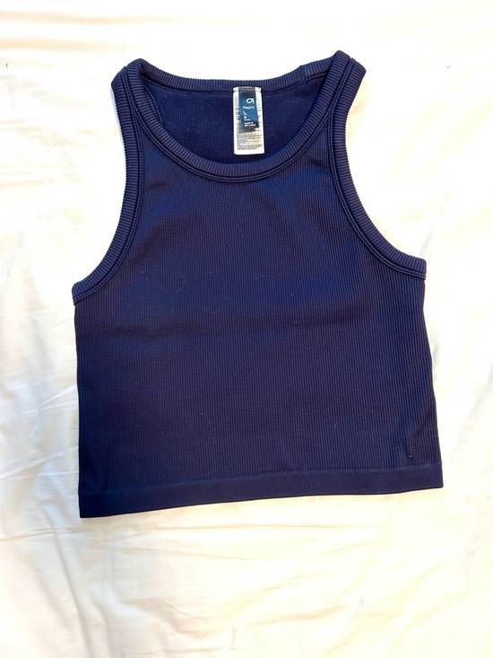 GAP Tops - GAP Fit Navy Ribbed Tank Top size Large Long